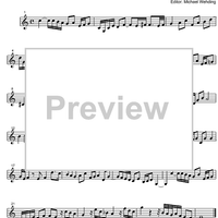 Three Part Sinfonia No.14 BWV 800 Bb Major - B-flat Clarinet 2