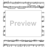 Sonata in E Major, BWV 1035 - Piano Score