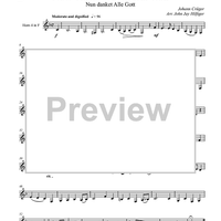 Thank We All Our God (Nun danket Alle Gott) - Horn 4 in F