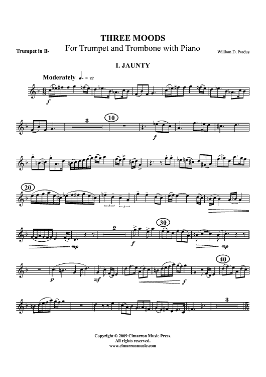 3 Moods - Trumpet in Bb