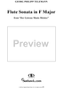 Sonata in F Major   - from "Der Getreue Music-Meister" - Score