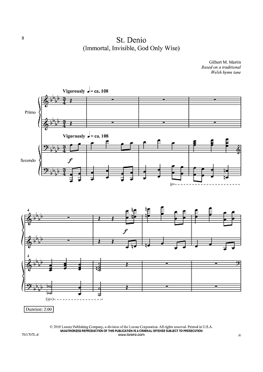 St. Denio (Immortal, Invisible, God Only Wise)