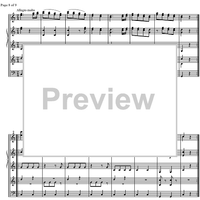 Divertimento No. 5 C Major KV187 - Score
