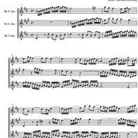 Three Part Sinfonia No. 1 BWV 787 C Major - Score