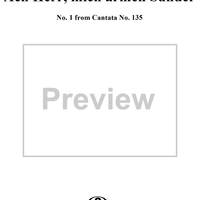 Ach Herr, mich armen Sünder - No. 1 from Cantata No. 135 - BWV135