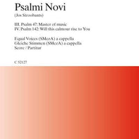 Psalmi novi No. 3 + 4 - Choral Score