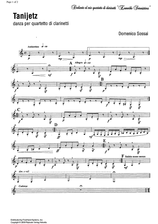 Tanijetz - B-flat Clarinet 4
