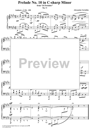 Prelude No. 10 in C-sharp minor
