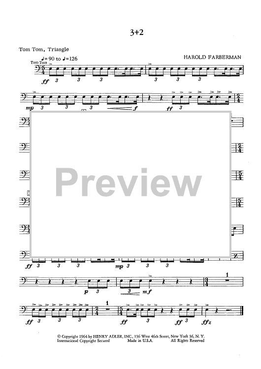 3 + 2 - Tom-tom/Triangle