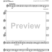Arioso from "Cantata No. 156" - Clarinet 3 in B-flat (op. Alto Cl.)