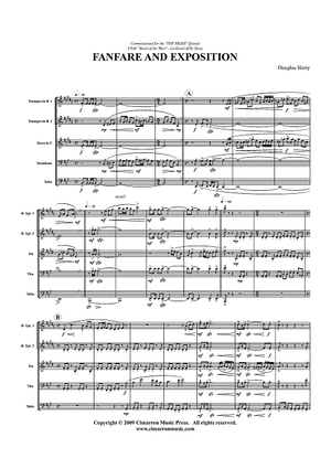 Fanfare & Exposition for Brass - Score