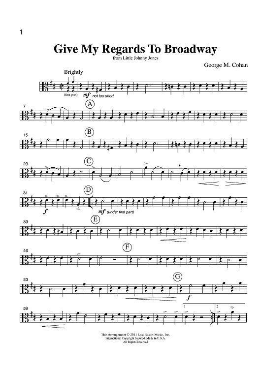 Music for Four, Collection No. 2 - Early Pop Favorites - Part 3 Viola