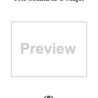 Trio Sonata in C Major  (alternate) - B-flat Clarinet