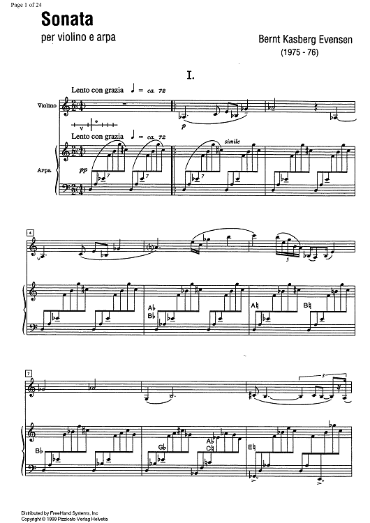 Sonata - Score