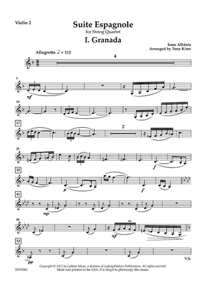 Suite Espagnole - Violin 2