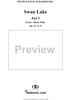 Swan Lake, No. 8: Dusk falls - Score