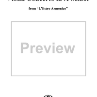 Violin Concerto in A Minor - Viola 1