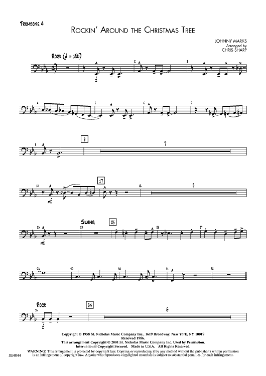Rockin’ Around the Christmas Tree - Trombone 4