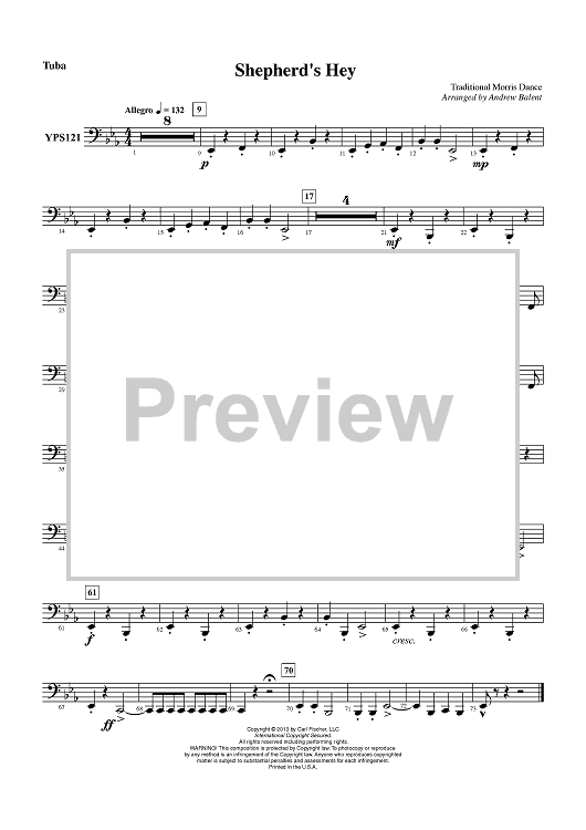Shepherd’s Hey - Tuba
