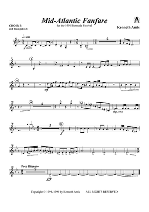 Mid-Atlantic Fanfare - Choir B-Trumpet 2