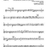 Hallelujah - from "Messiah", HWV 56 (introducing the Chorale "Ein' feste Burg") - Trumpet 2 in C