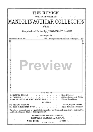 Mandolin & Guitar Collection No. 24 - Contents