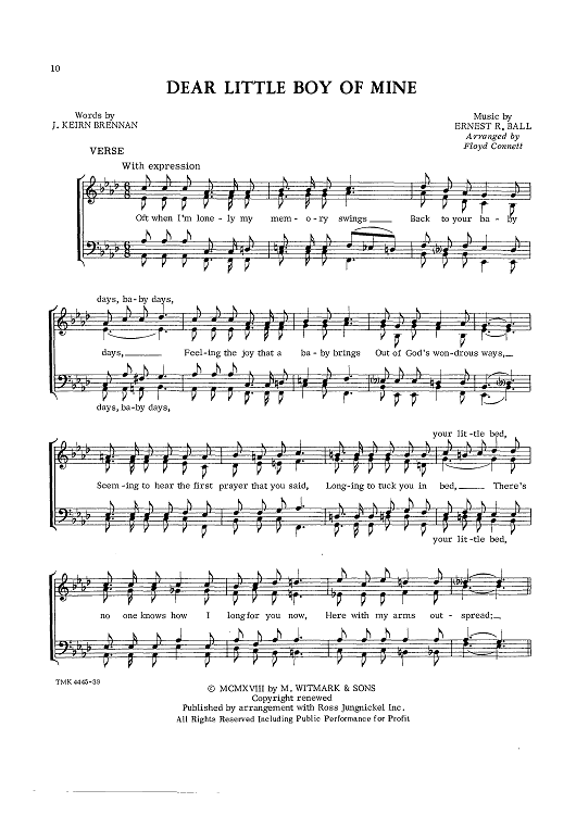 Dear Little Boy Of Mine