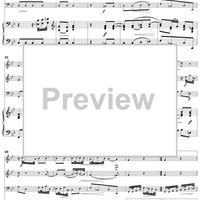 Trio Sonata in B-Flat Major, Wq161/1 - Piano Score