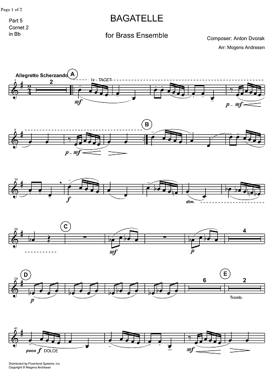 Bagatelle - B-flat Cornet