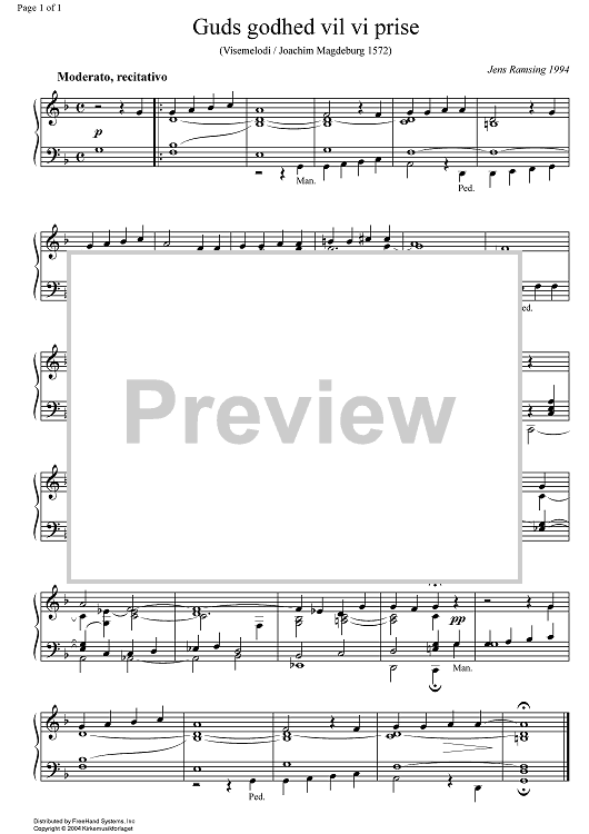 Guds godhed vil vi prise (Prelude)