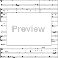 Arioso and Chorus from Cantata no. 22  ("Jesus nahm zu sich die Zwölfe") - Full Score