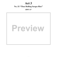 Thus rolling surges rise, No. 32 from Oratorio "Solomon", Act 3 (HWV67)