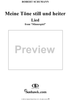 Minnespiel, Op. 101, No. 1: Lied - Meine Töne still und heiter