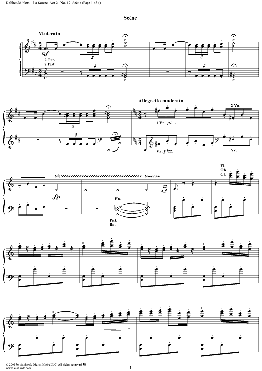 La Source, Act 2, No. 19: Scène