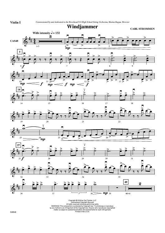 Windjammer - Violin 1