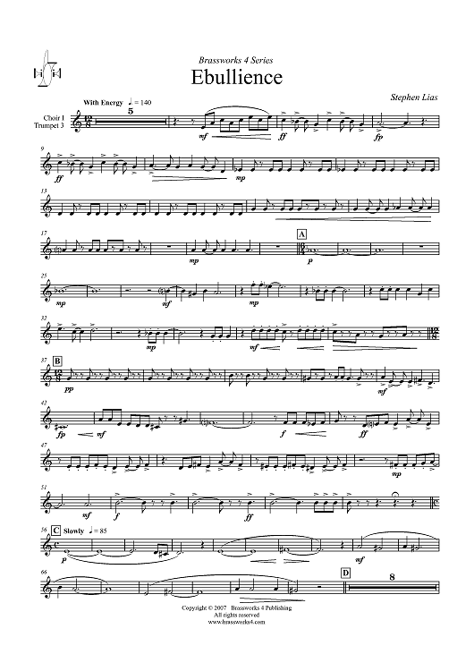 Ebullience - Choir 1, Trumpet 3