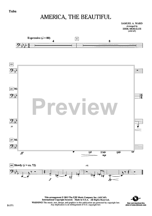 America, the Beautiful - Tuba
