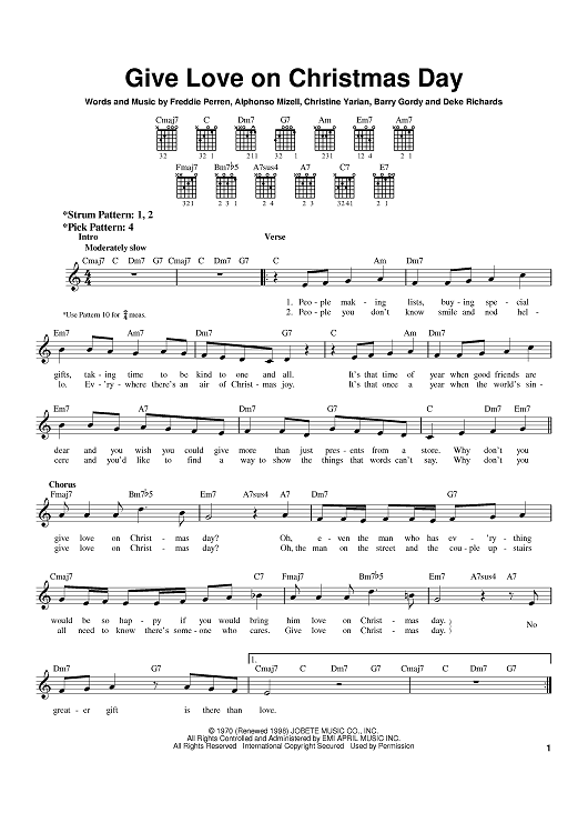 Give Love On Christmas Day