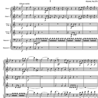 Divertimento No.14 Bb Major KV270 - Score