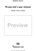 Six Songs, op. 26, no. 1: Would 'twere a Token  (Wenn ich's nur wüsste)