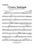 3 Festive Madrigals - Trombone