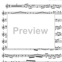 Three Part Sinfonia No. 2 BWV 788 c minor - E-flat Alto Saxophone