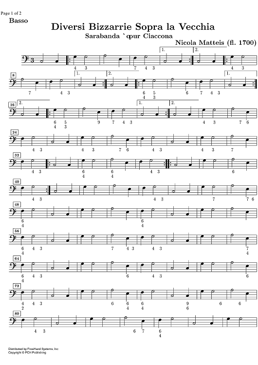 Diversi Bizzarrie Sopra la Vecchia - Continuo