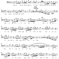 "Hier, in meines Vaters Stätte", Aria, No. 3 from Cantata No. 32: "Liebster Jesu, mein Verlangen" - Bass