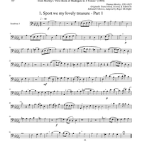 Two Madrigals, Vol. 2 - from Morley's "First Book of Madrigals to 4 Voices" (1594) - Trombone 3