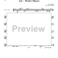 Air - Water Music - Cornet 1/Trumpet 1