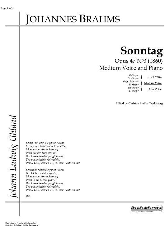 Sonntag Op.47 No. 3