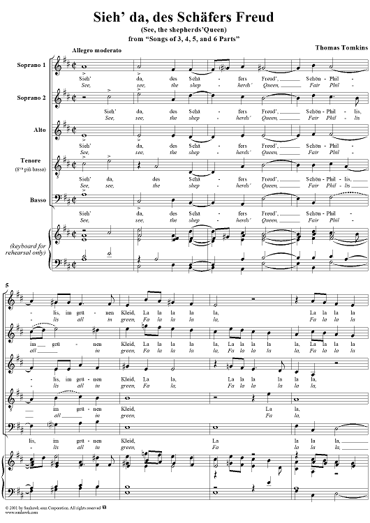 Sieh’ da, des Schäfers Freud