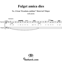 Fuget amica dies - No. 2 from "Exsultate, jubilate" Motet in F major - K158a (K165)