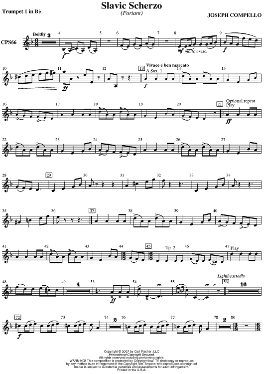 Slavic Scherzo - Trumpet 1 in B-flat